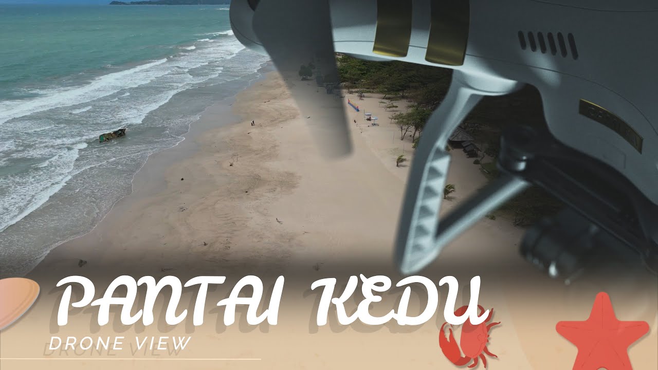 Pantai Kedu dari Udara 🌊 Drone View 4K | Pantai Tersembunyi di Lampung Selatan