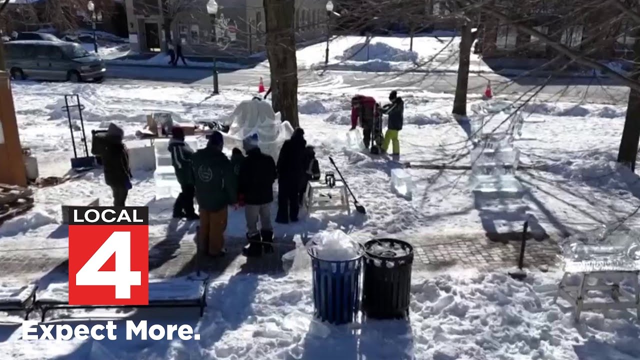 Plymouth Ice Festival returns despite temps dropping below zero, drawing tens of thousands downtown