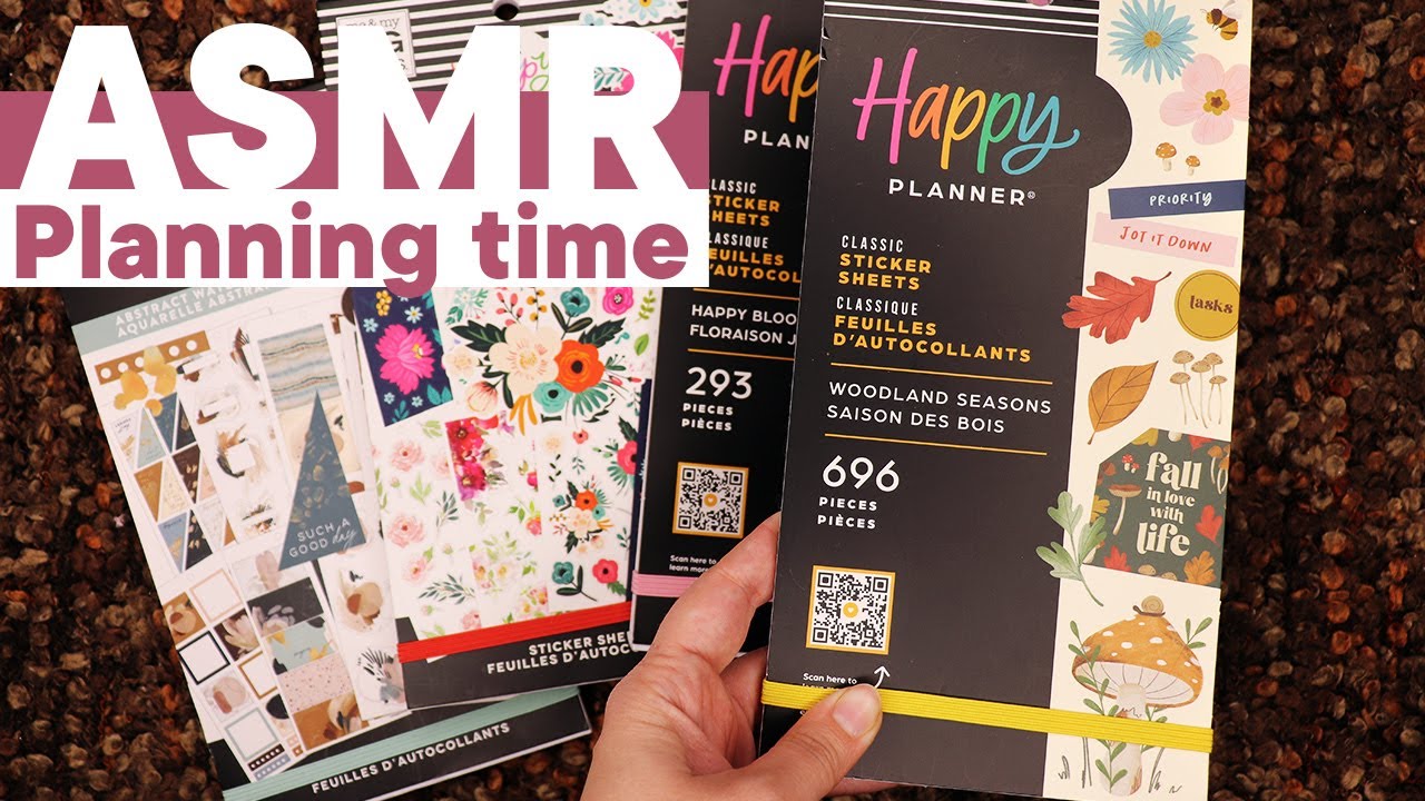АСМР Мої стікери, наліпки від The Happy Planner | ASMR My new sticker books. Triggers. Tapping