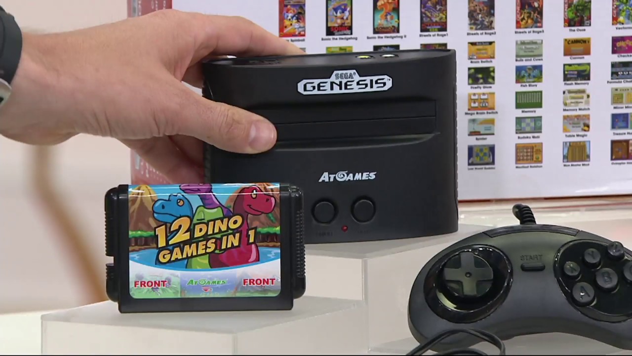 SEGA Genesis Classic Game Console with 92 Games & 2 Controllers on QVC