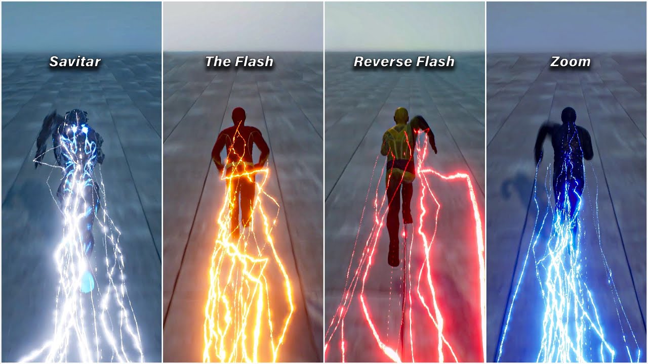 The Flash Unreal Engine: Speedster Showdown Gameplay