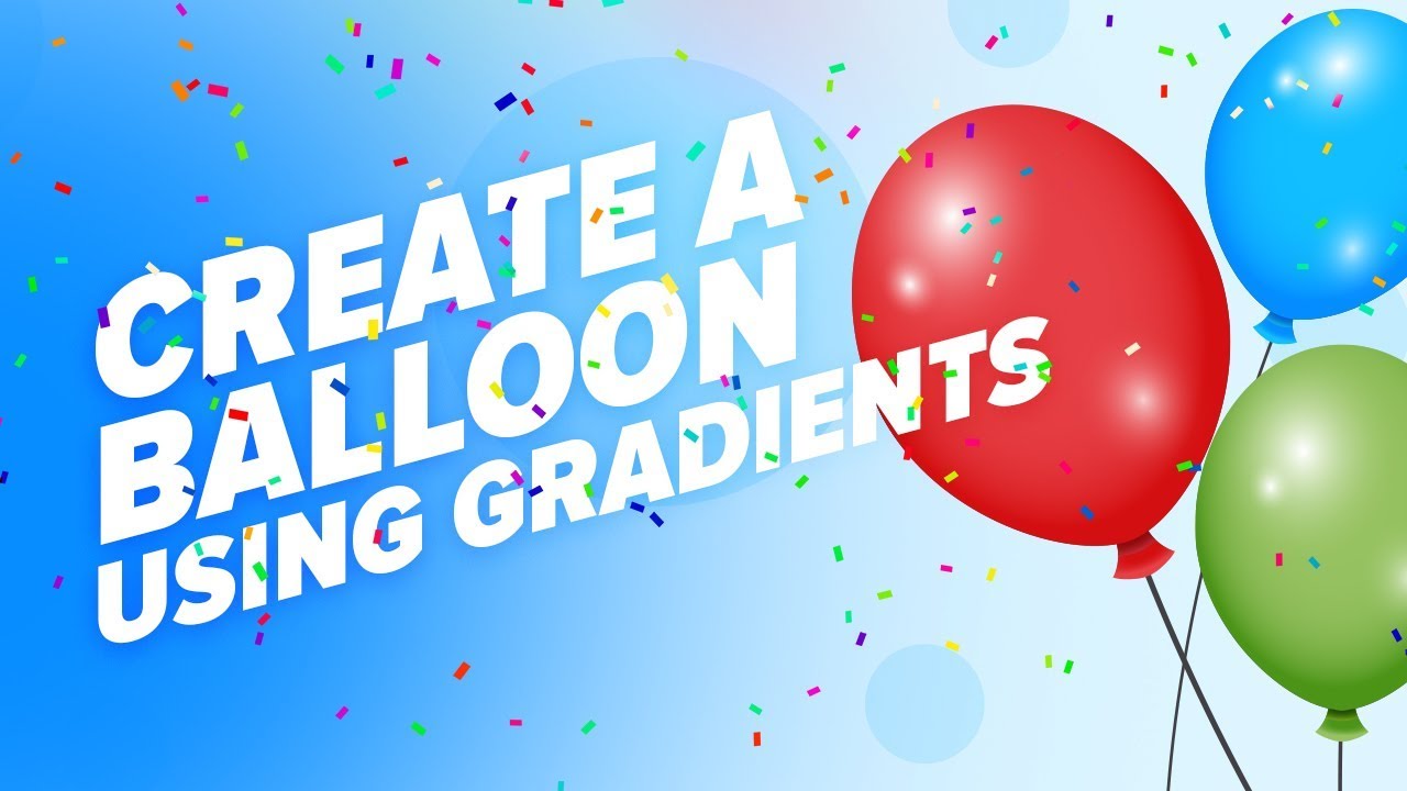 How to Create a Balloon in Adobe Illustrator CC - Urdu / Hindi Tutorials