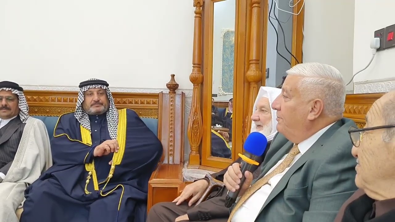 امير بني حسن ابو قسور يحضر افتتاح مضيف عشيرة الگرطان في الانبار