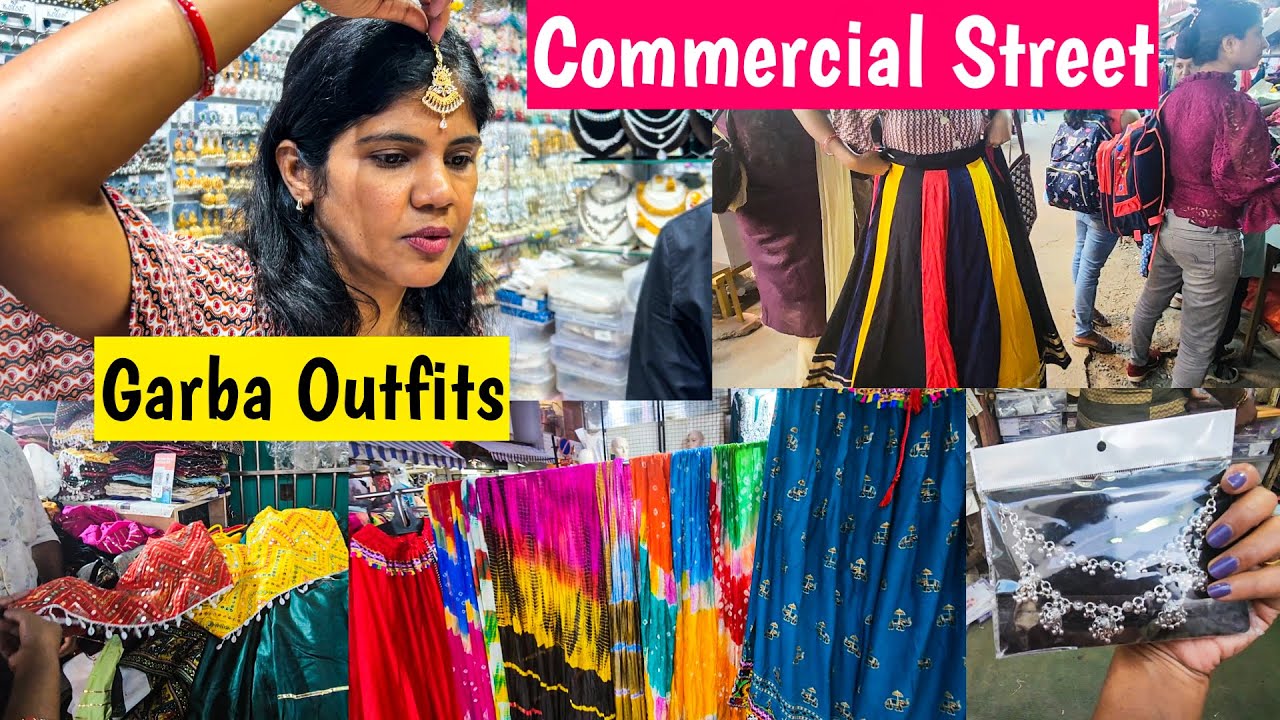 Garba Outfits Shopping Commercial Street Bangalore | Navratri Chaniya Choli