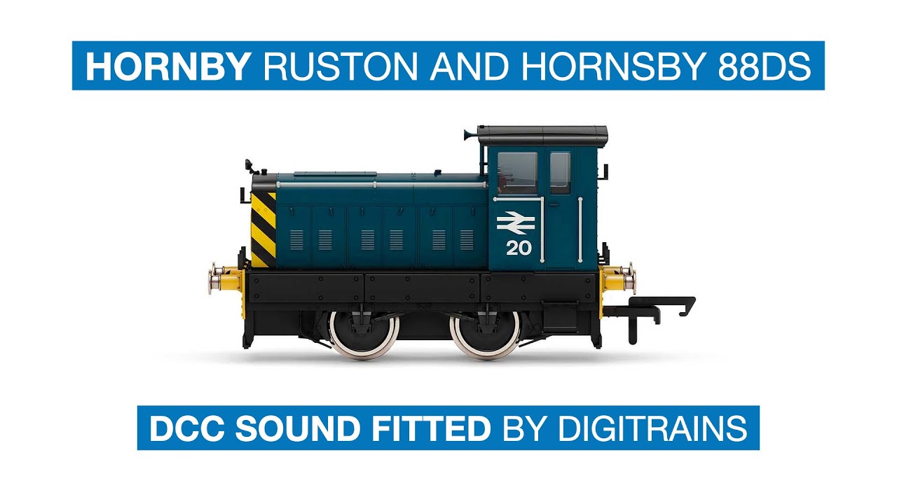 Hornby Ruston and Hornsby 88DS DCC Sound Fitted By Digitrains *BRAND NEW SOUNDFILE*
