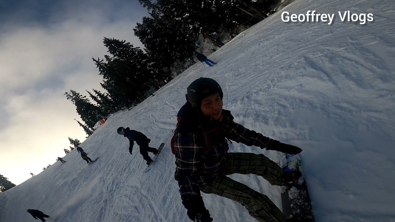 Cypress Mountain my first day Snowboarding