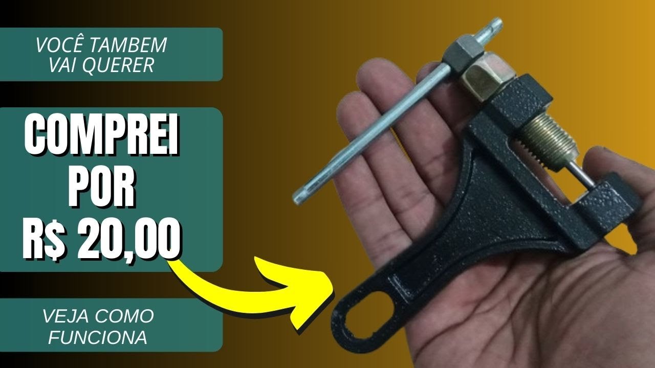 Ferramenta de Abrir Corrente - COMO FUNCIONA - Cmo Abrir Corrente de Moto