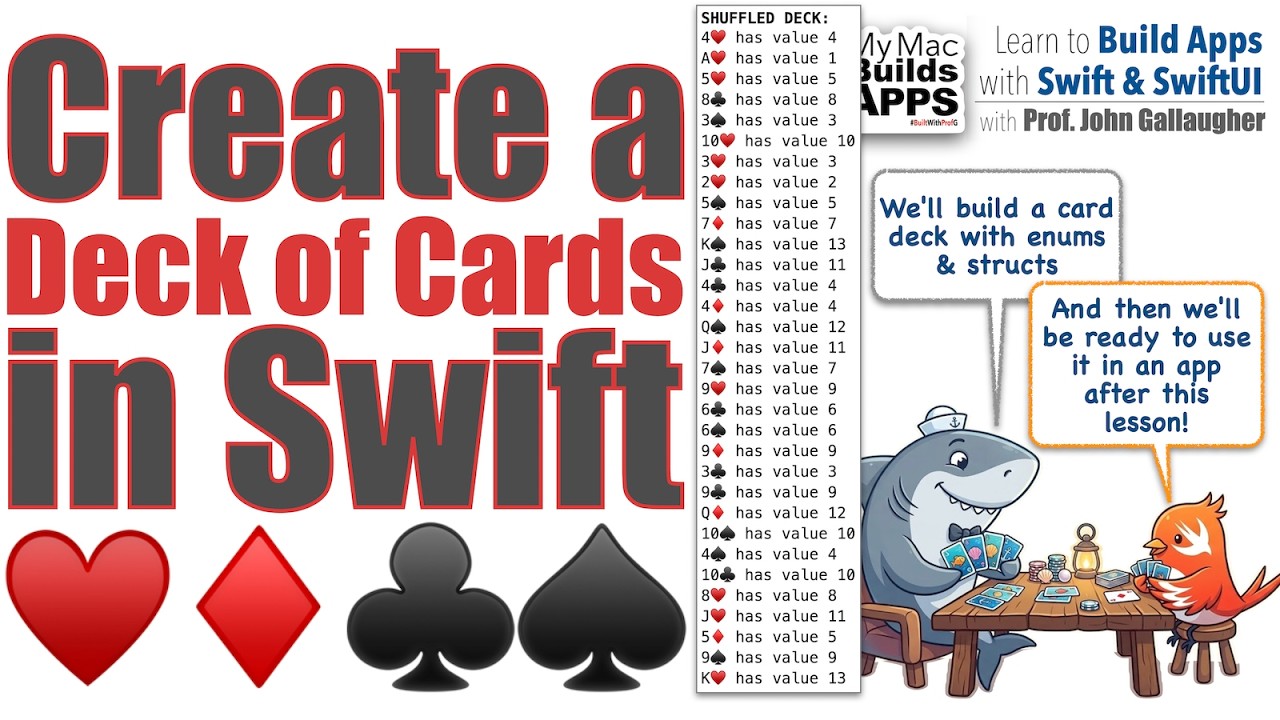 Creating a Deck of Cards in Swift   An Applied Use of Enums, Structs, and an Array of Structs (2026)