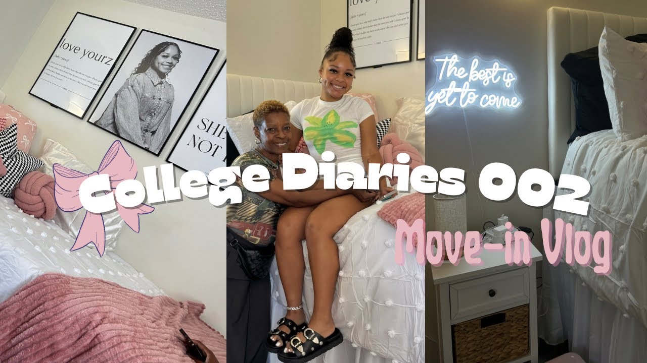 College Diaries 002: HBCU Move-in| Clark Atlanta University, unpacking, shopping, + dorm makeover