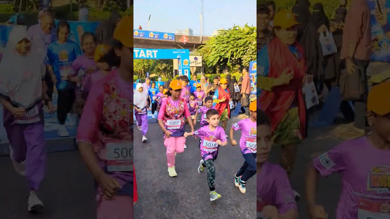 1 km family fun run ucr half marathon 2025 Edition-4 #funrun #familyrun #kidsrun #shortvideo #shorts