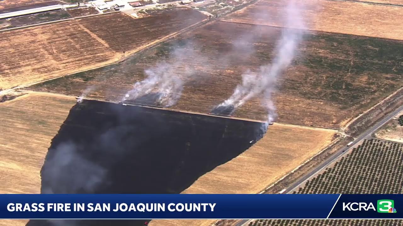 LIVE | LiveCopter 3 is over a grass fire in San Joaquin County