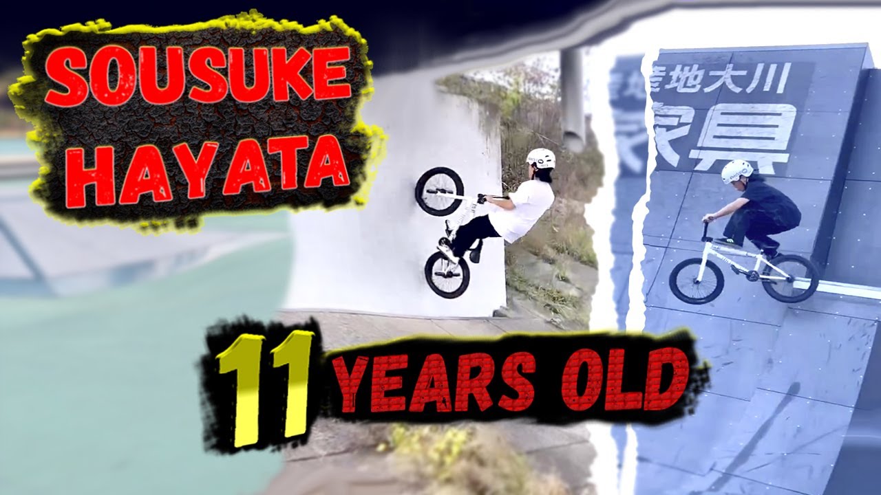 SOUSUKE HAYATA 11 YEARS OLD BMX RIDER INSTAGRAM CLIPS