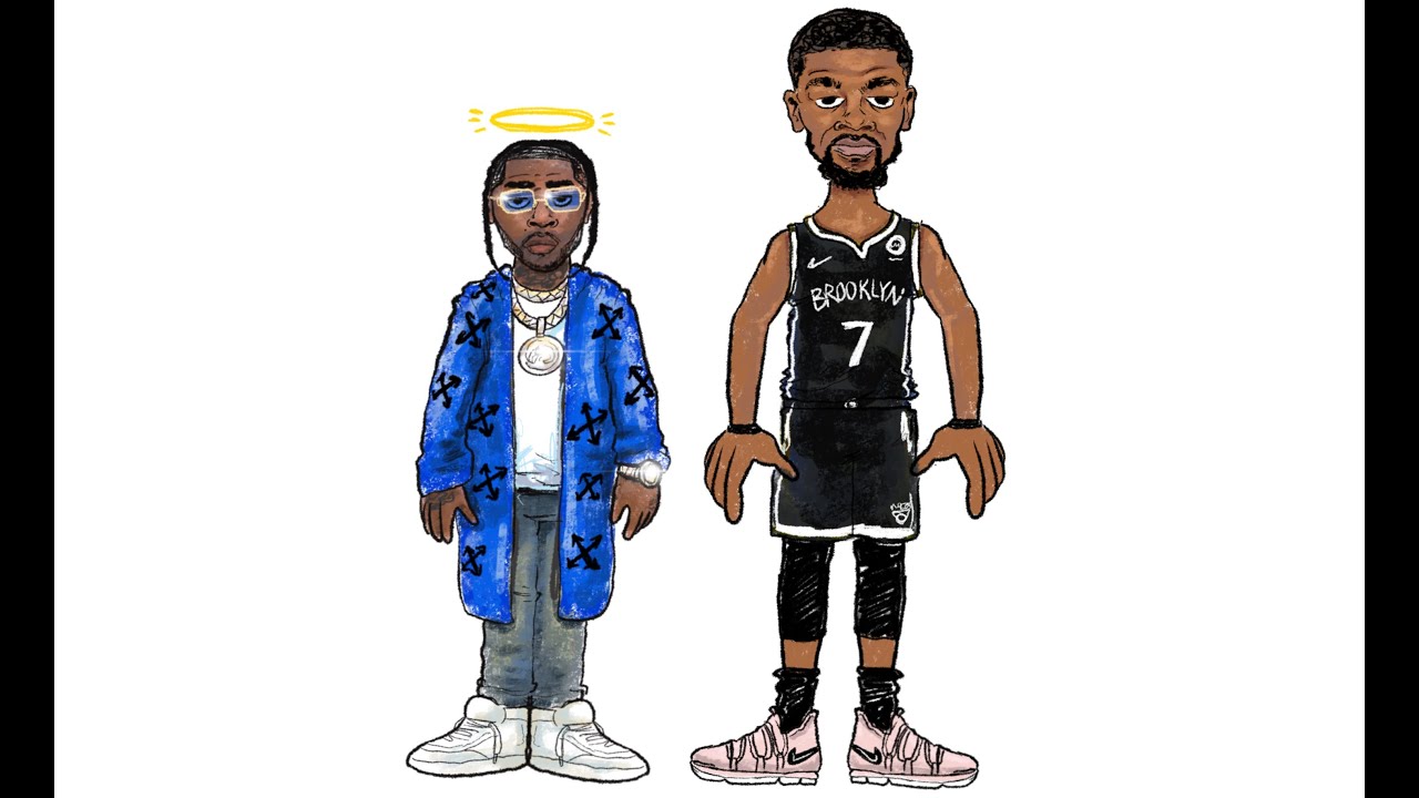Pop smoke drawing with KD #popsmoke #kd #shorts #art