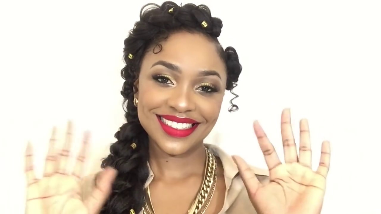 Easiest DIY Protective Butterfly Braid / Goddess Braid / Holiday Glam