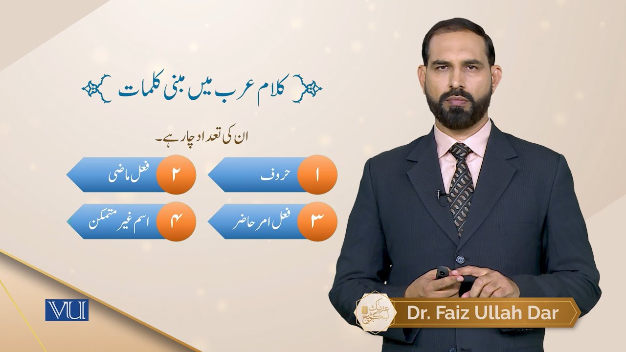 اسم مبنی اور اس کی اقسام | Arabic Language - 1 | ISL1253_Topic035