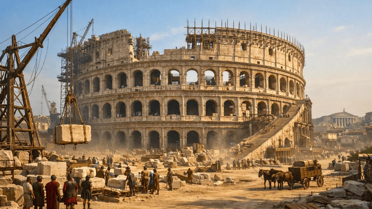 Estás en Roma en el año 80 d.C.: Un día en la construcción del Coliseo