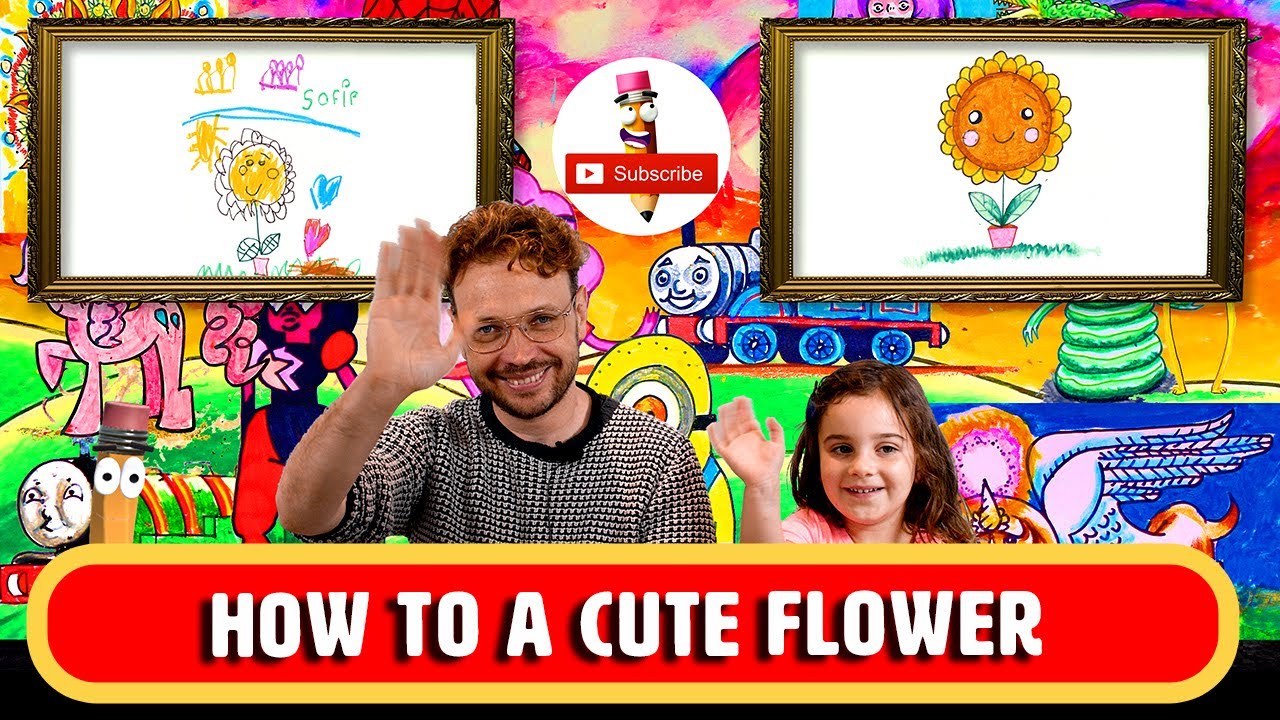 How to draw a cute flower | drawing lessons for Kids | step by step drawing tutorial | Magic Pencil