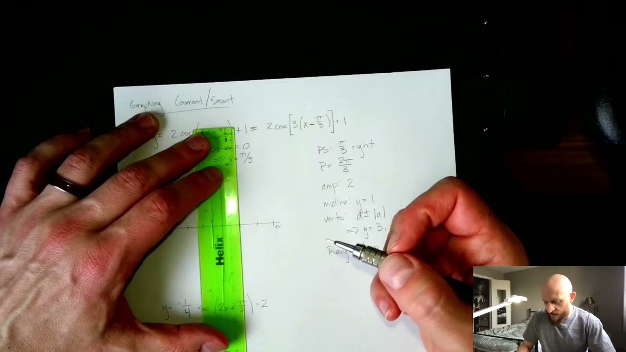 Graphing Cosecant/Secant Given an Equation