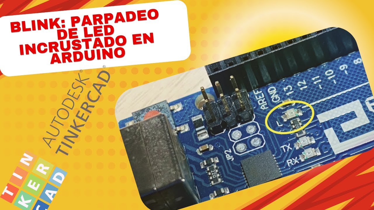 Blink parpadeo de led incrustado al arduino