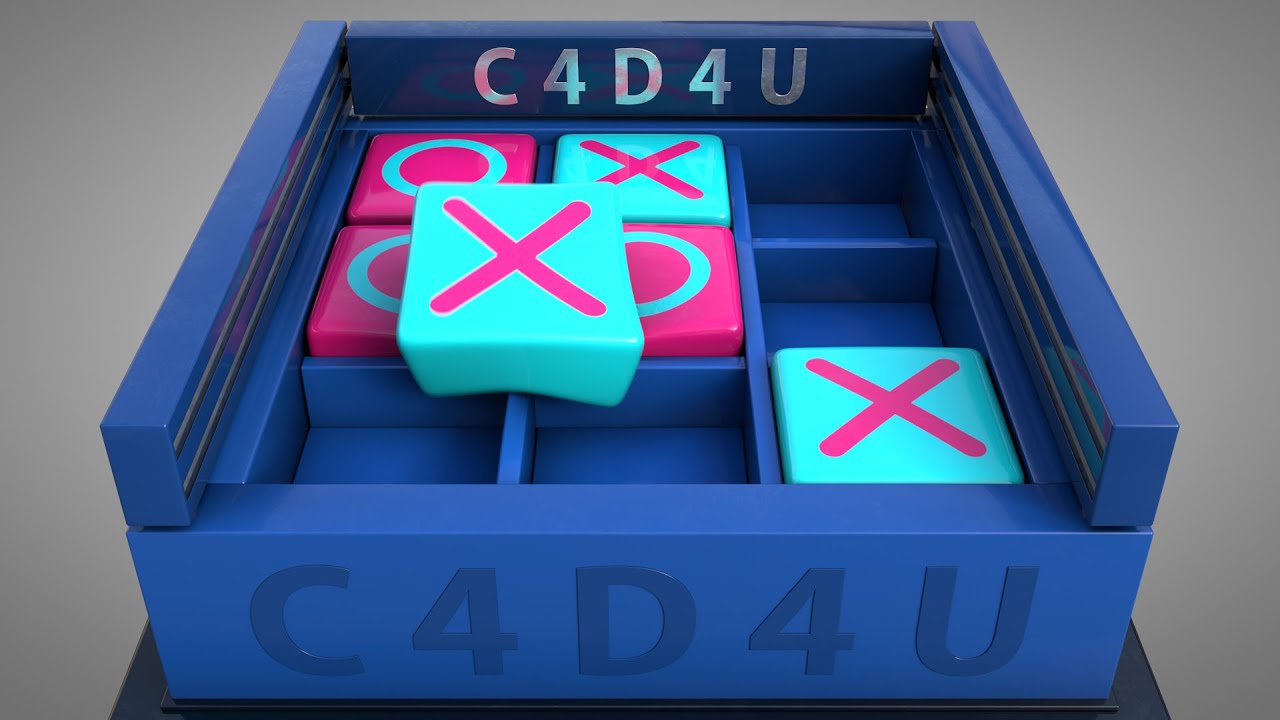 Softbody Tic Tac Toe V01 ❤️ C4D4U