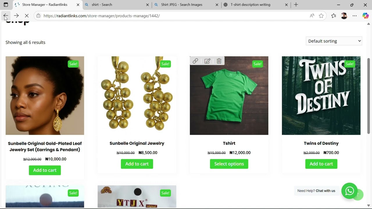 How to upload a product to Radiantlinks Online Store