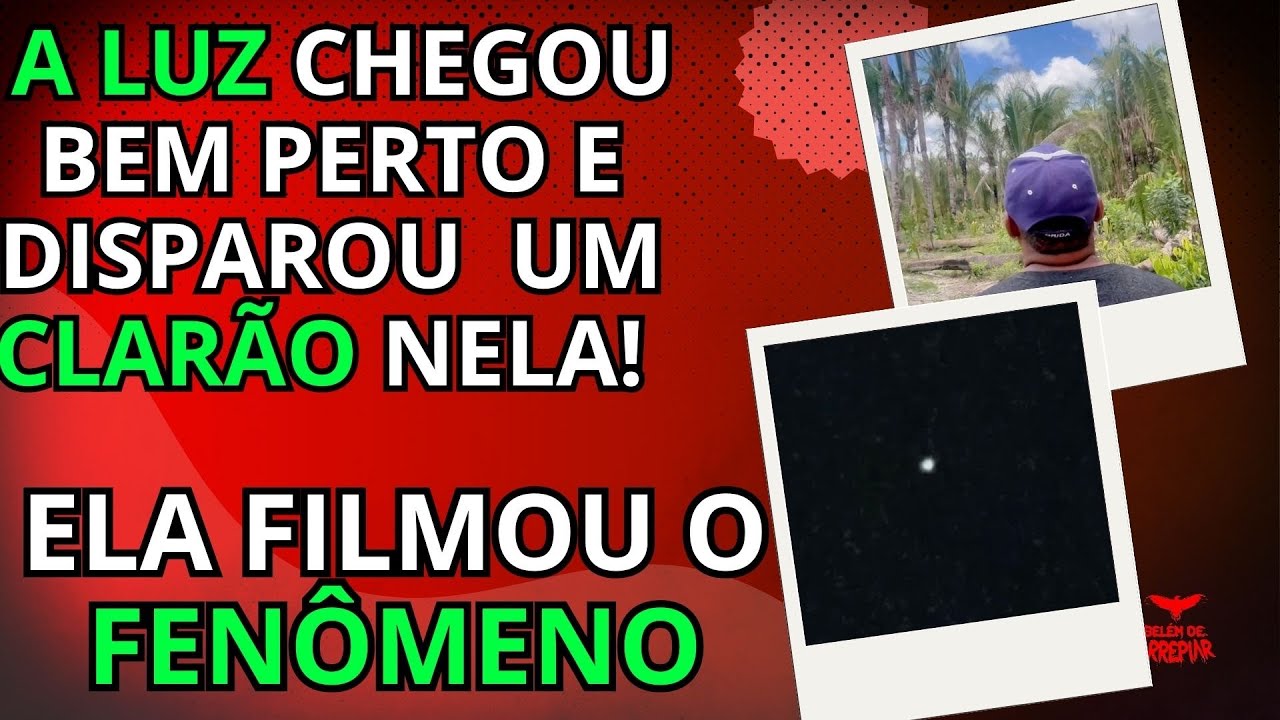 ELA FILMOU O FENÔMENO/ A LUZ CHEGOU BEM PERTO E DISPAROU  UM CLARÃO NELA! 