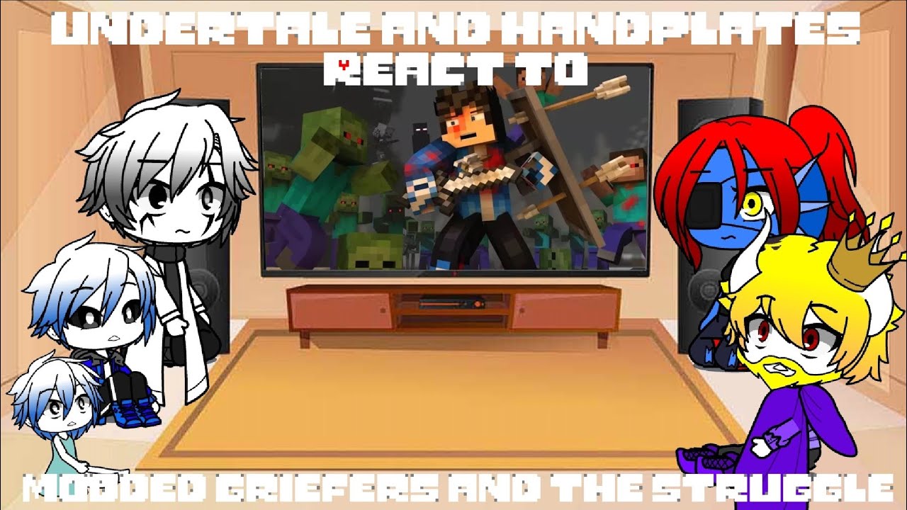 Multiverse 427 Ep 31 || Undertale React to Modded Griefers and The Struggle || Gacha Club
