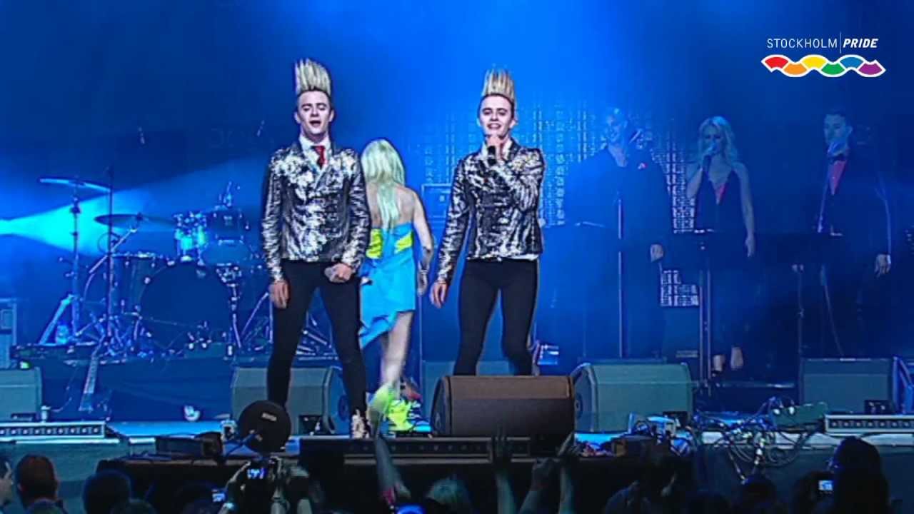 Jedward - Lipstick med Tara Reid (Live Stockholm Pride 2012)