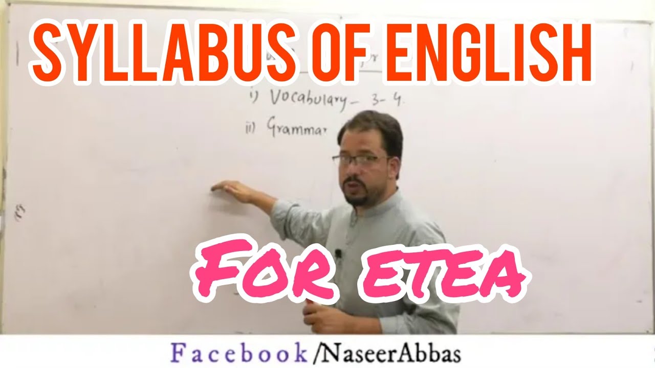 syllabus of English for etea| etea| etea2020| English in etea|etea English|English mcqs