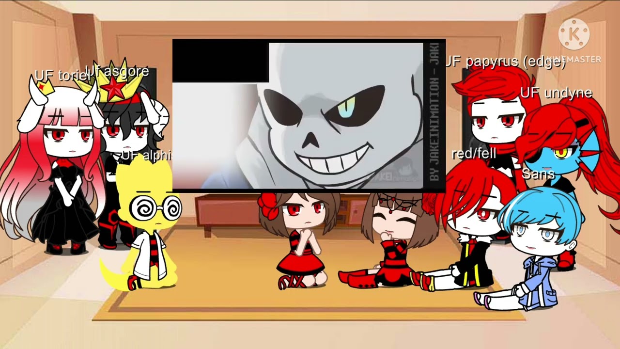 underfell + sans react to underverse amv part 2 - discord-