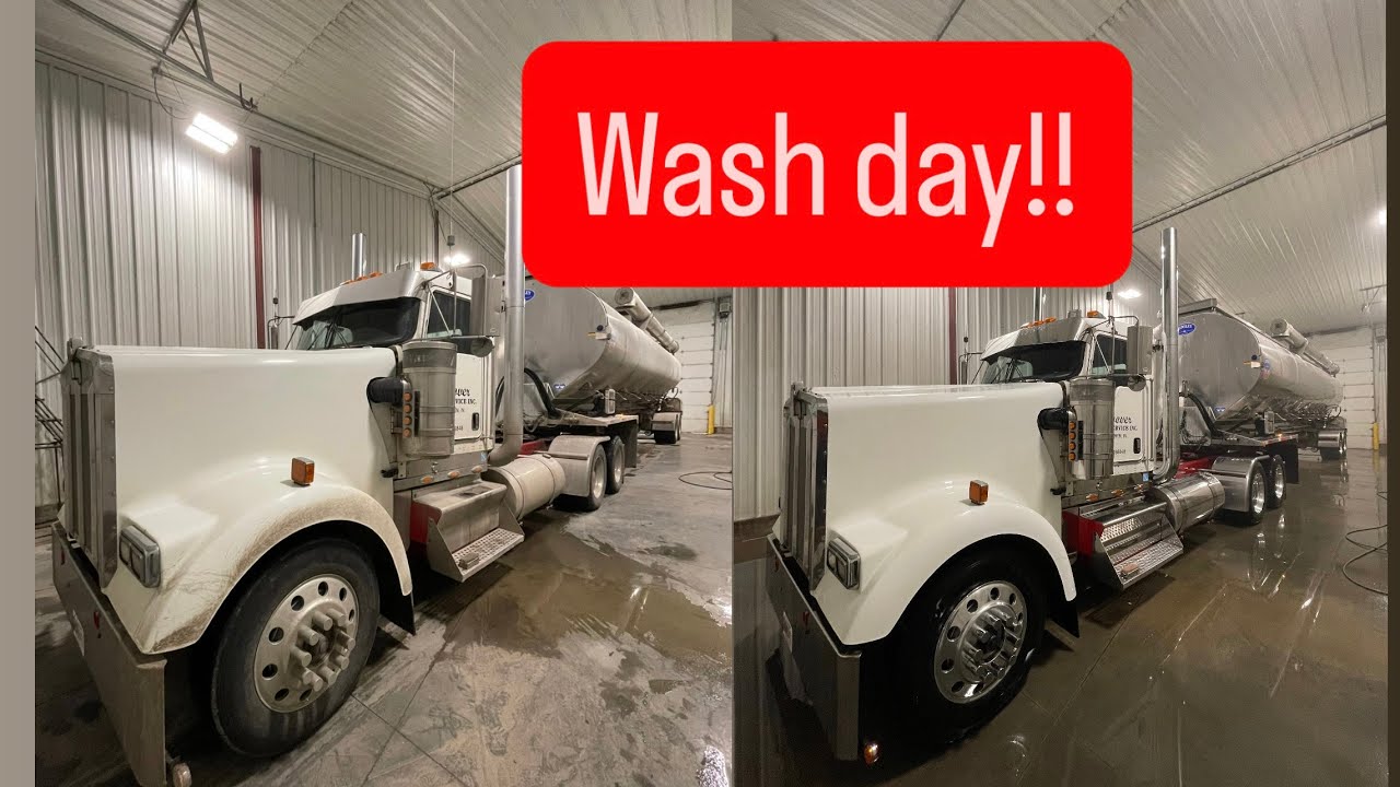 Washing 3 weeks worth of dirt off the Feed truck!