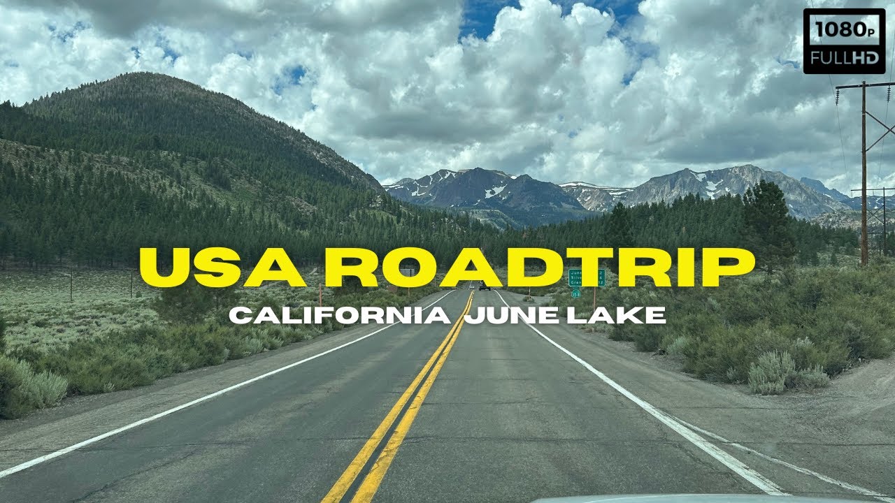 SCENIC DRIVE TO JUNE LAKE BEACH PARKING ON PINE CLIFF ROAD, USA ROADTRIP, RAM 1500 5.7 #v8 HEMI