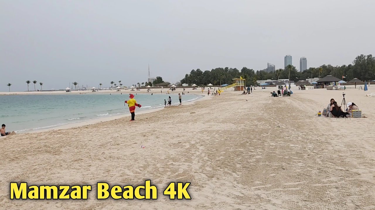 Dubai Sharjah Border | Mamzar Beach 🏖 4k