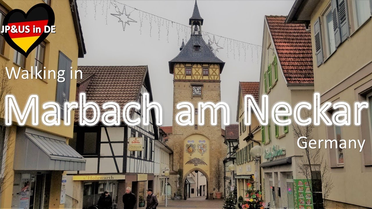 【Marbach am Neckar①ドイツ】🇩🇪Walking in Marbach am Neckar Germany / Day Trip from Stuttgart