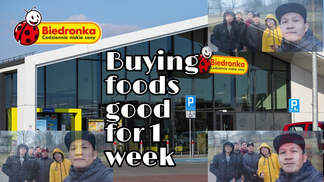 Buying food for 1 week in Biedronka #poland #pinoyinpoland