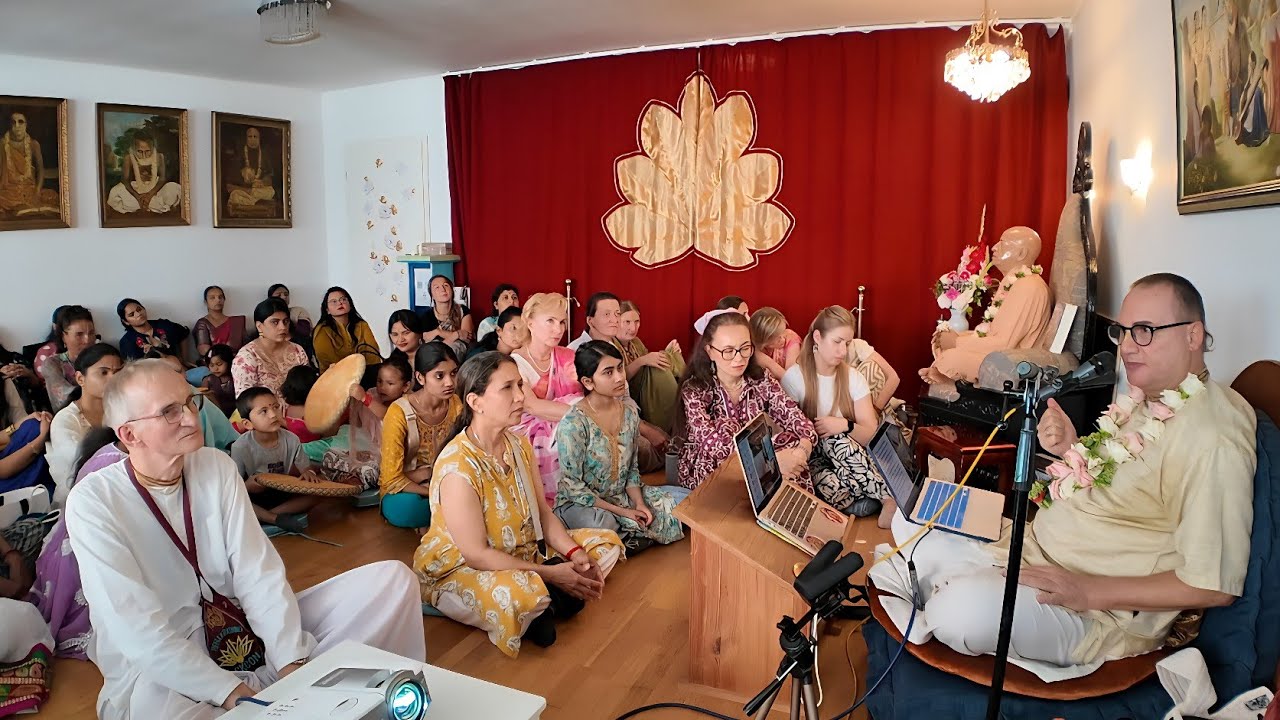 Лекция Шри Кришны Джанмаштами Каунтеи Прабху в BYZ Харбурге 16.8.25