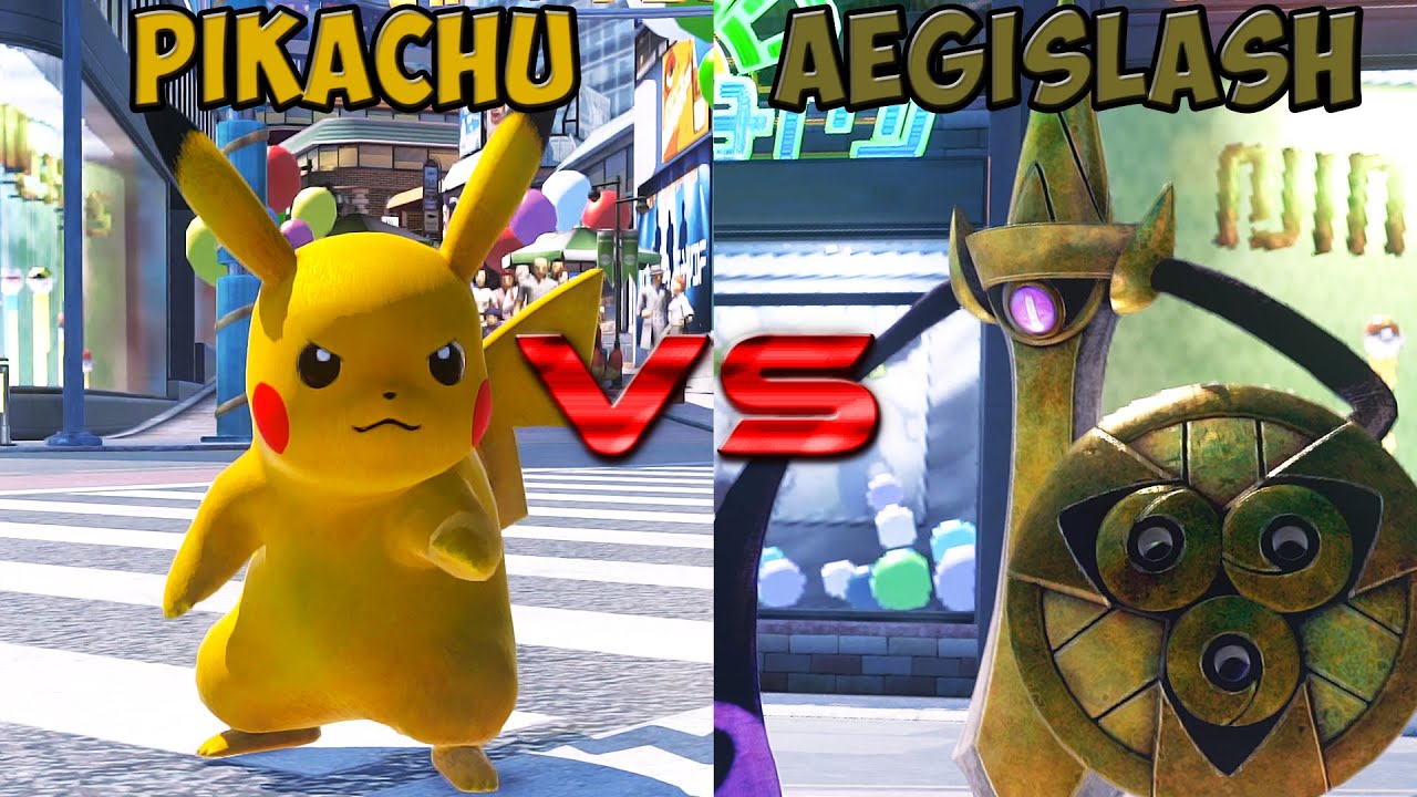 Pokken tournament DX - Pikachu vs Aegislash