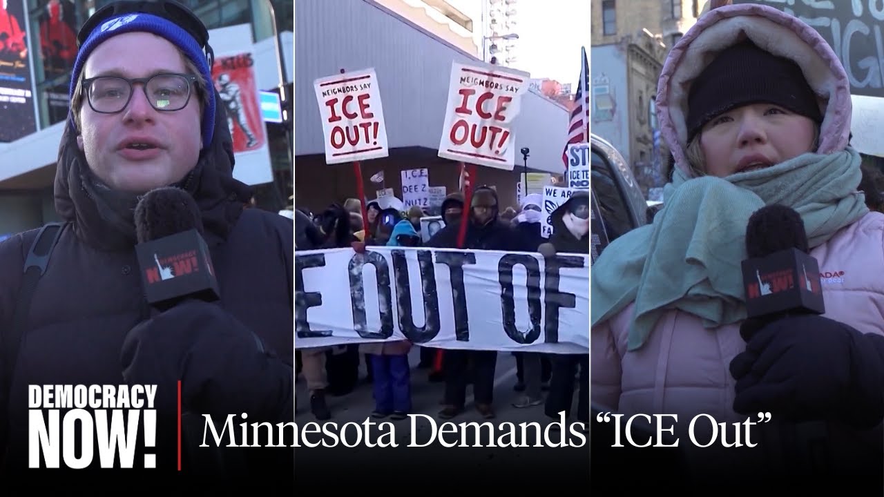 “ICE Out”: Tens of Thousands March in Minnesota in General Strike Against Immigration Raids