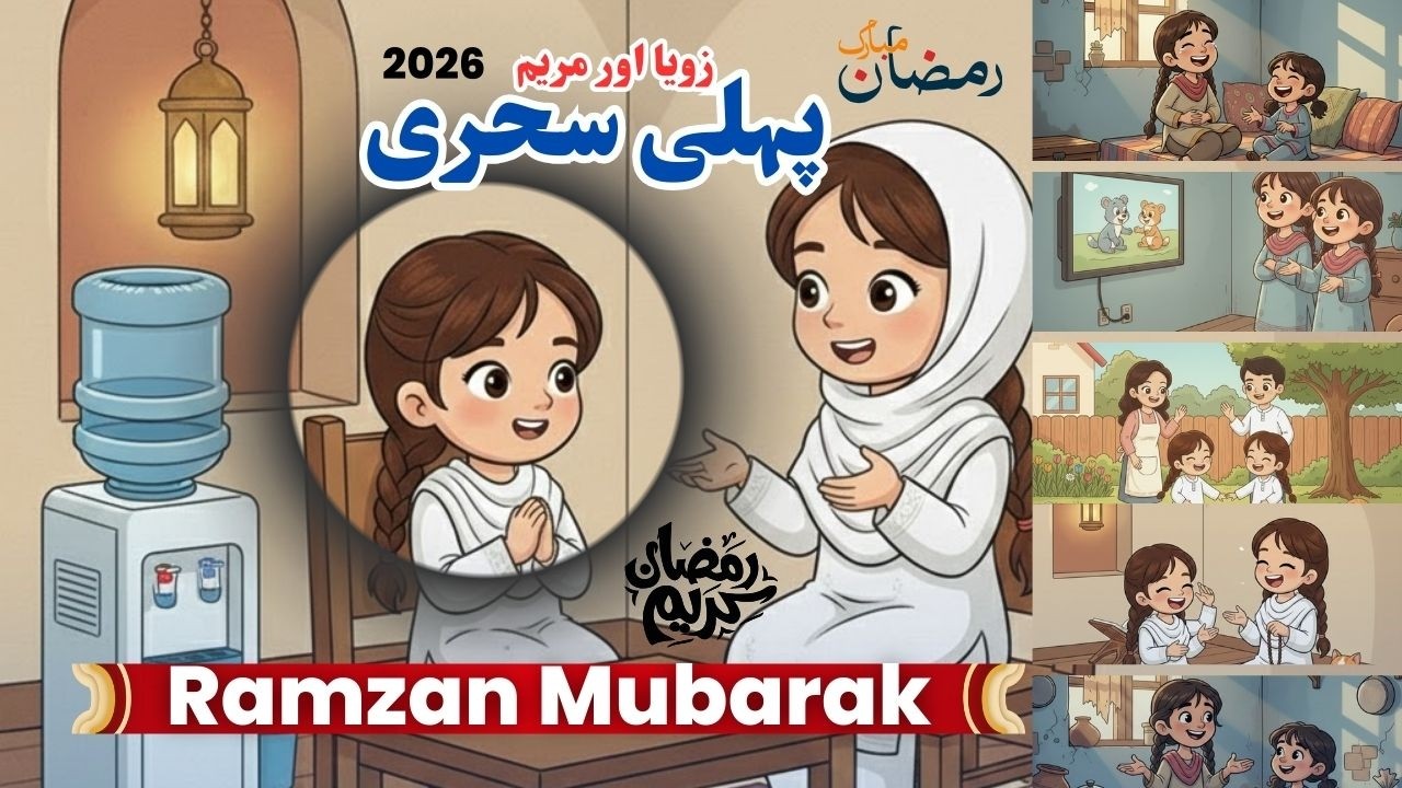 First Ramadan Fast!🌙 ____A Story of Patience_ for Kids  | پہلی سحری