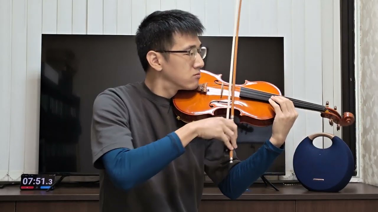 Paganini Violin Concerto No.2 1st Mov. Cadenza: Jerry Lee @ 5y1m
