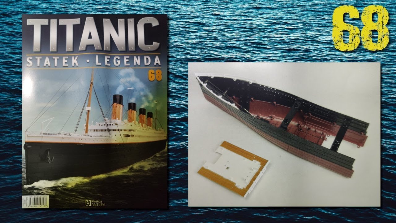 Titanic 1/200 model Hachette - przednia ściana promenady - 68