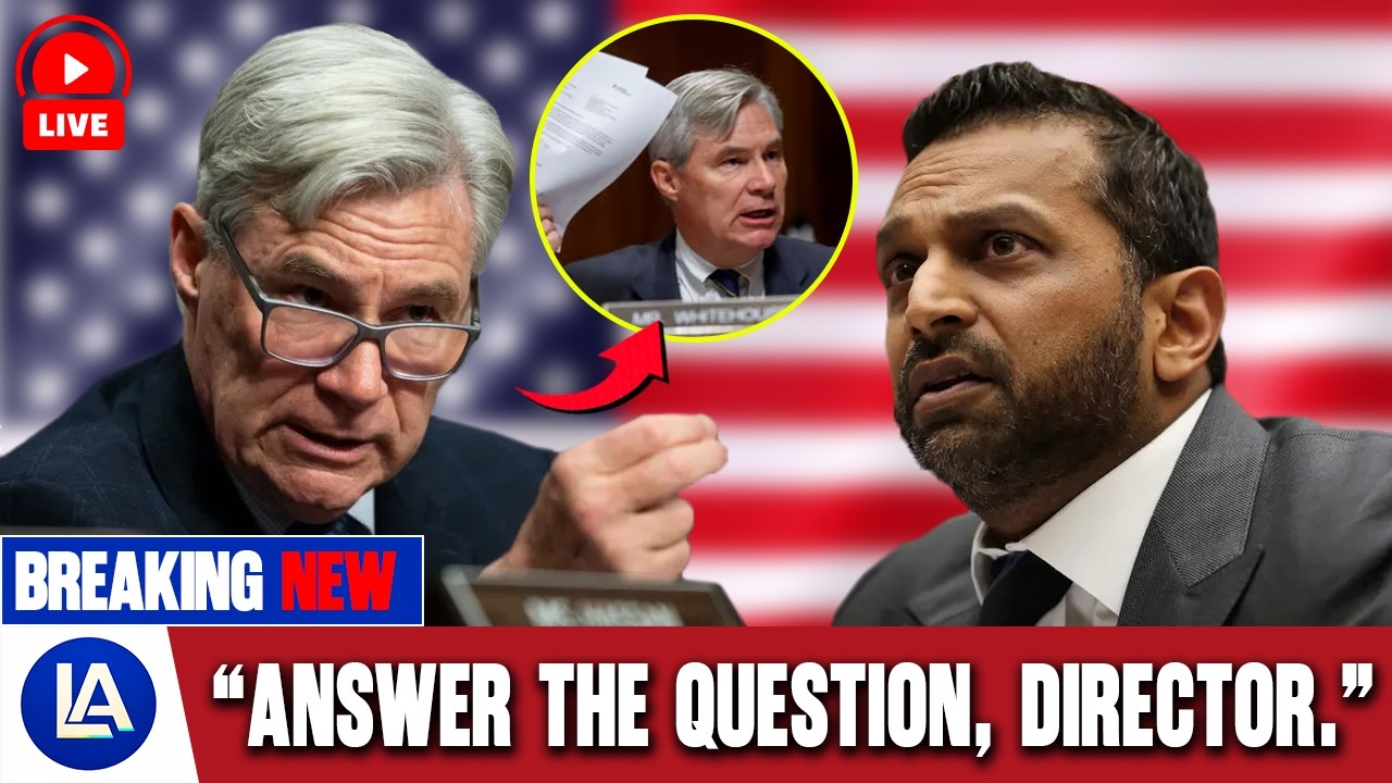 Kash Patel Froze For 17 Seconds — Whitehouse’s Question Exposed The Truth