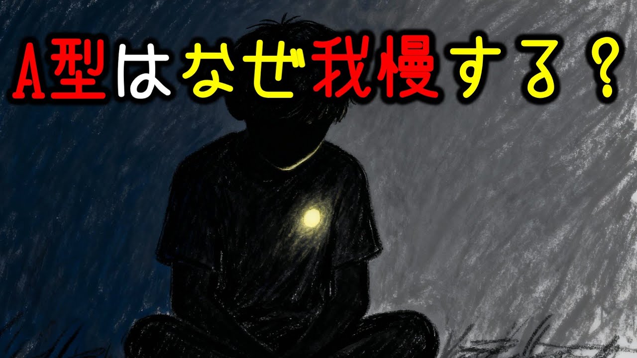 A型はなぜ我慢してしまうのか？「大丈夫そう」に見える人ほど限界が近い理由