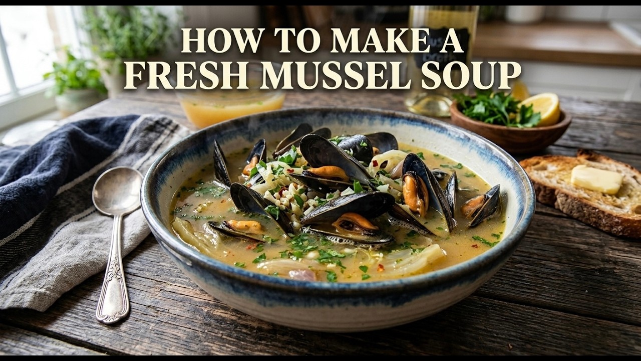 How to Make a Fresh Mussel Soup - Best Mussels Soup Recipe