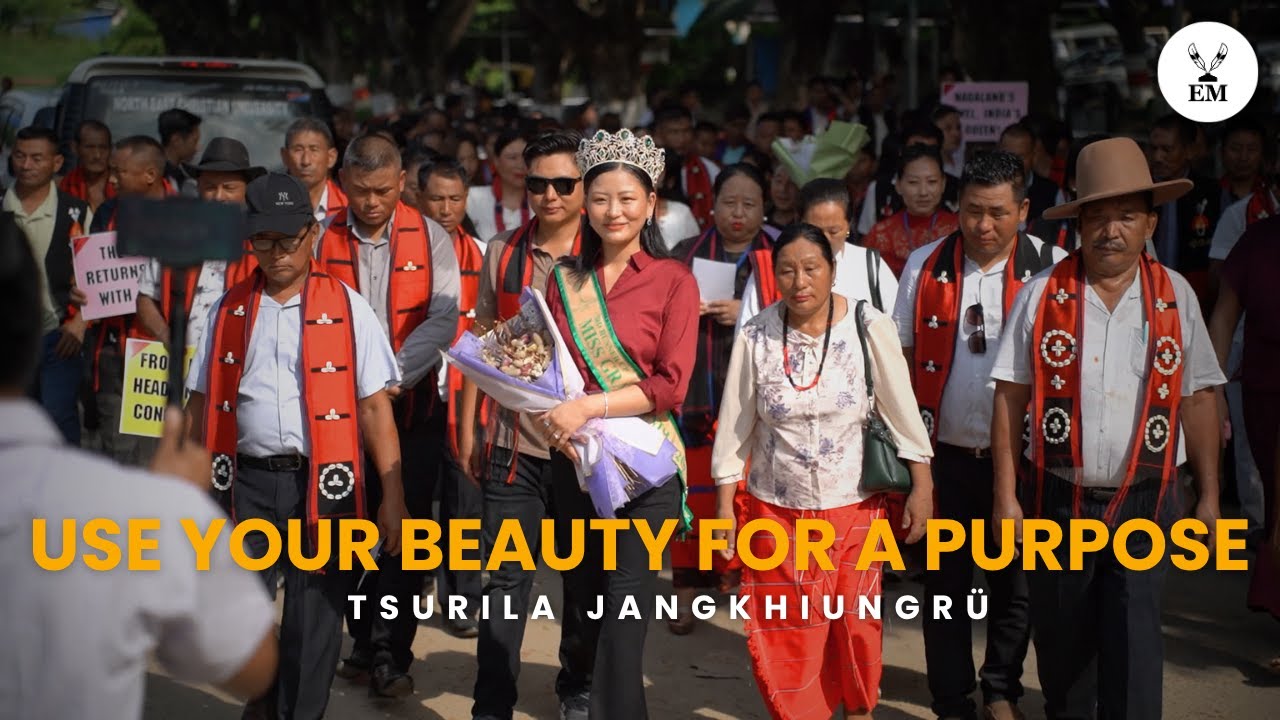 Miss Grand India 2025 runners up Tsurila Jangkhiungrü accorded warm welcome in Dimapur