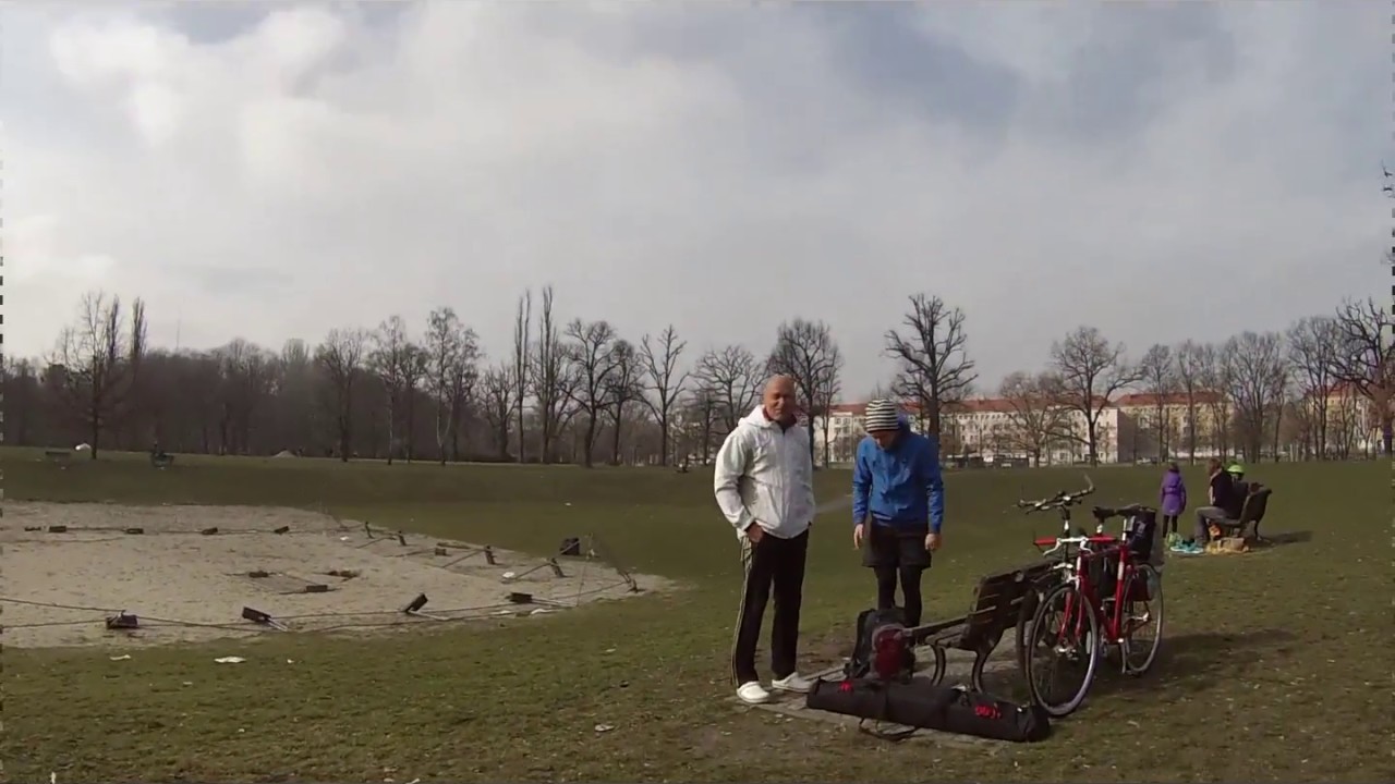 Beachvolleyball in Berlin bei 6°