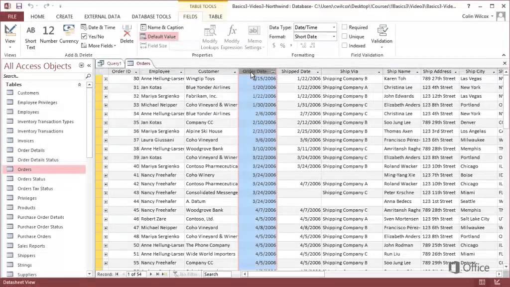 Building queries with the Query Designer