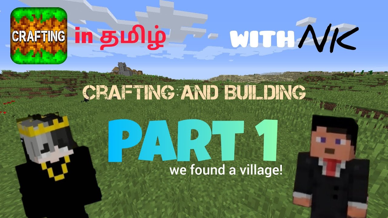 We found a Village In Fake MC!😳|Crafting and Building|Part 1 #tamil #தமிழ் #craftingandbuilding 