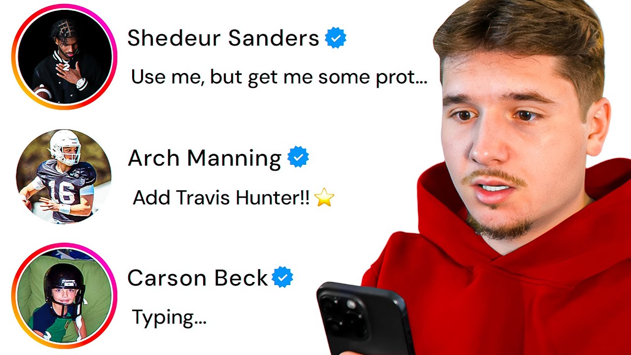 I DM'ed 100 Players to Build My CFB 25 Team!