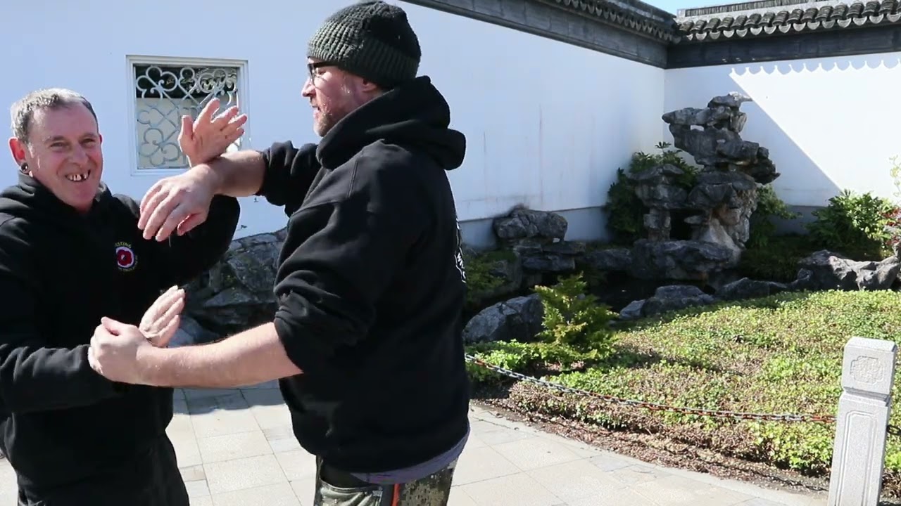 Wing Chun Practice at the Chinese Garden Dunedin NZ.